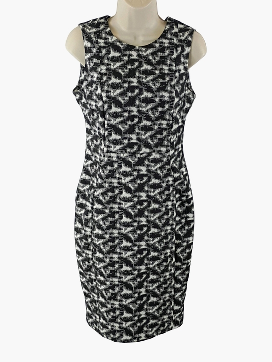 Calvin Klein Dresses & Skirts - Calvin Klein Black and White Sleeveless Sheath Midi Dress